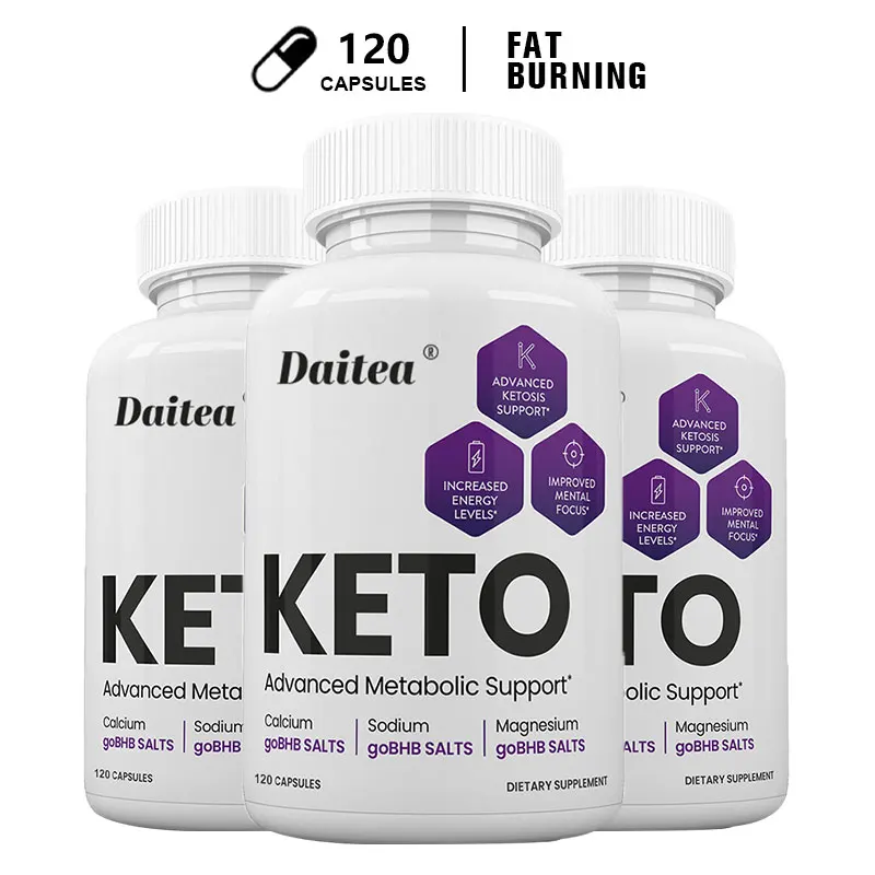 Daitea Keto Advanced Metabolic Supplement - for Weight Management and Detoxification for Men and Women, 120 Capsules, Non-GMO