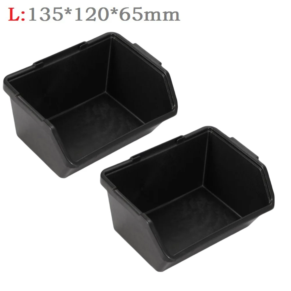 2pcs Storage Parts Box Workshop Goods Shelves Organizer Bin Screw Parts Hardware Classification Case PE Tool Accessories