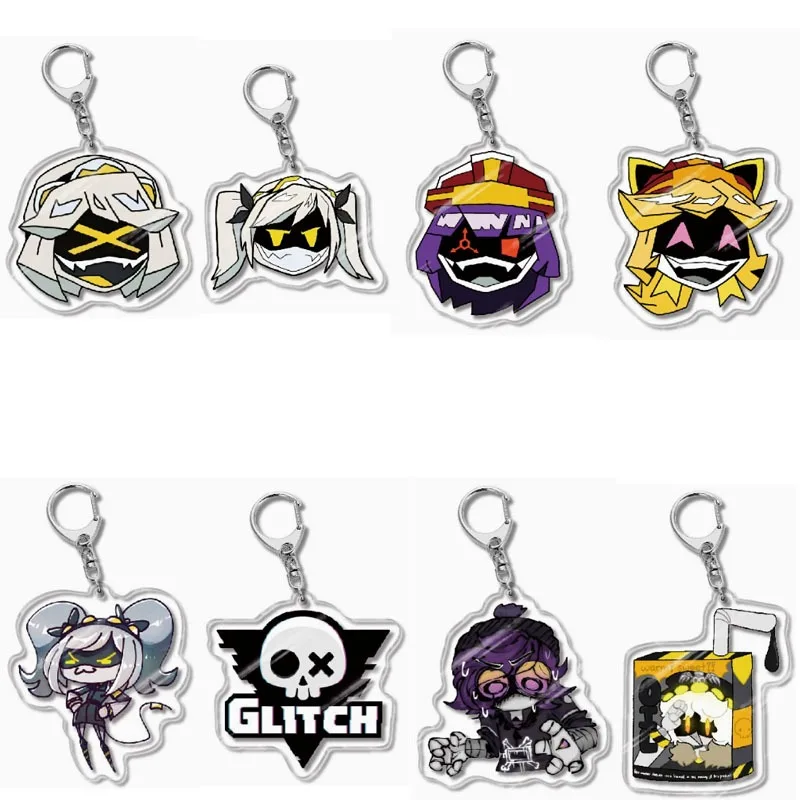 conjunto-de-8-pecas-chaveiro-murder-drones-uzi-doorman-com-pingente-dupla-face-em-acrilico-para-mulheres-e-homens-joia-de-lembranca