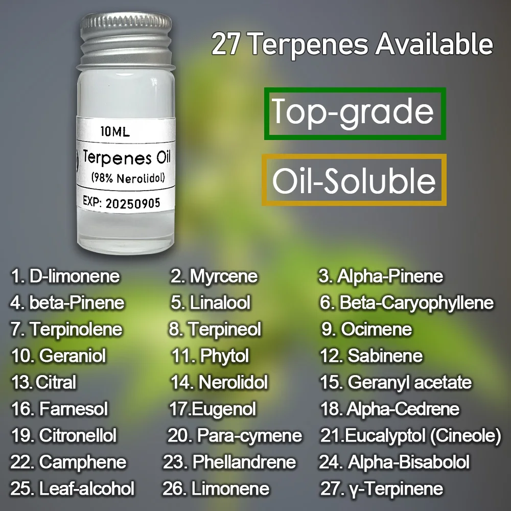 10-30ml Natural Terpenes essence oil raw flavor material to DIY different items for our body or skin or healthy