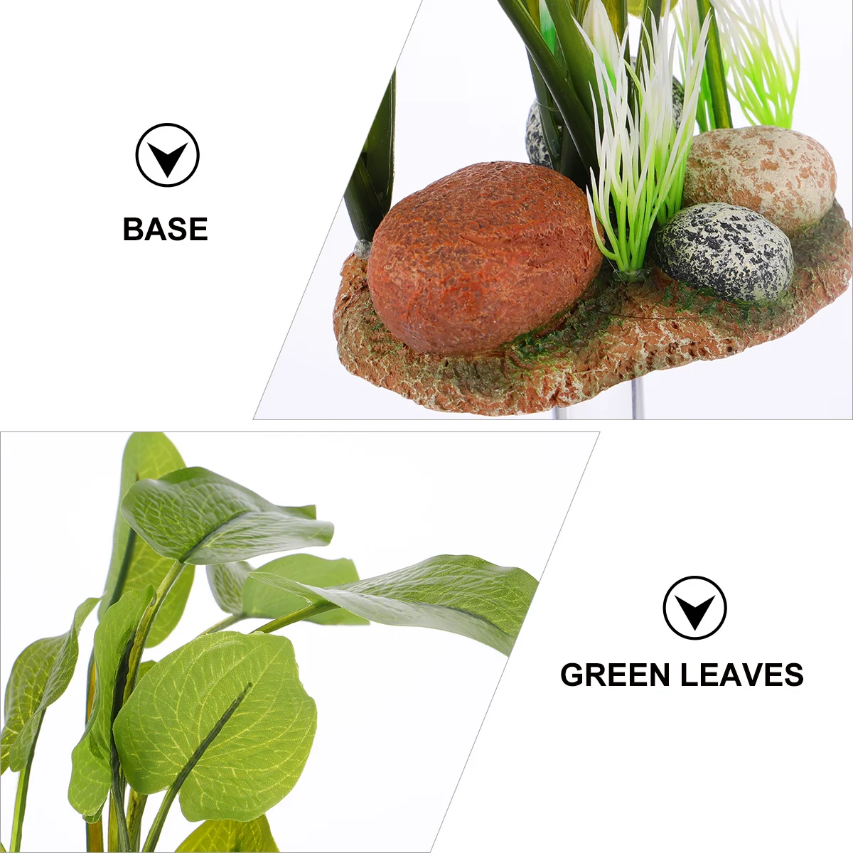 

1Set Water Grass Plants Simulate Aquatic Plant Resin Ornament for Aquarium Decoration Artificial Water Plant Realistic Texture
