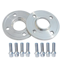 2pcs 10mm /12mm PCD 4X108 CB 65.1mm Wheel Spacer with 8pcs Extended Wheel Bolts For Peugeot 3008 1007 406 405 106 308 207 306