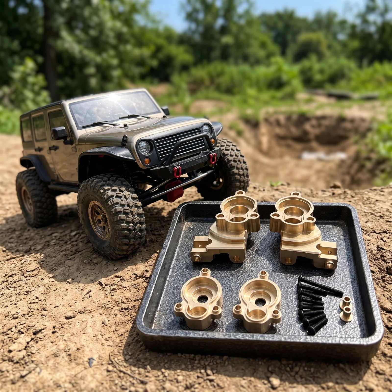Steering Cup with Gear Cover Brass RC Car Steering Cover High-Strength Long-Lasting for Hobbyists, off-Road Driving