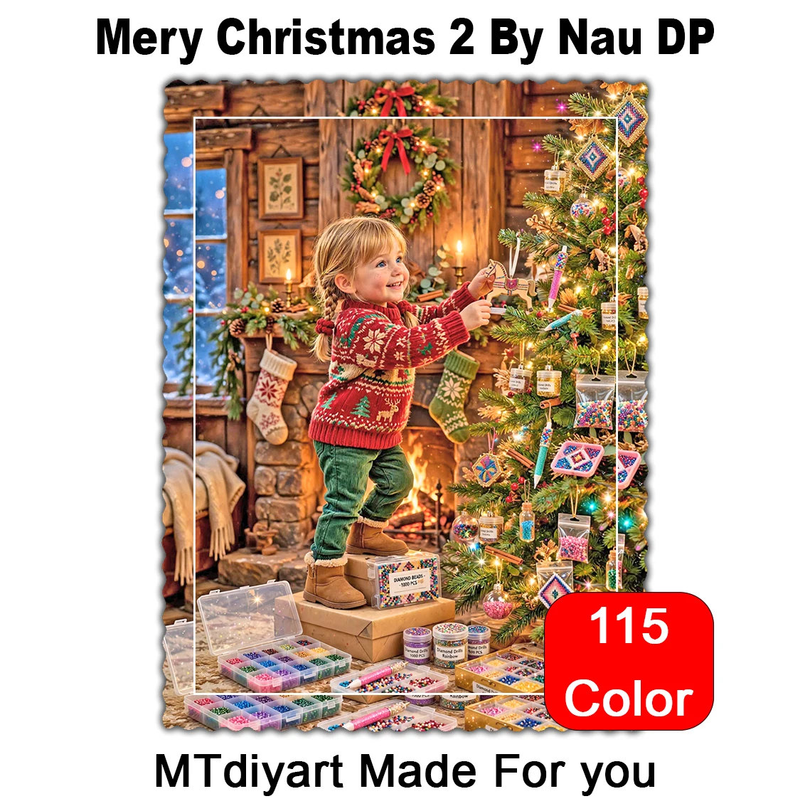 Mery Christmas 2 By Nau DP 115 Colors 50x50 70x70 Diamond Painting - AliExpress 15