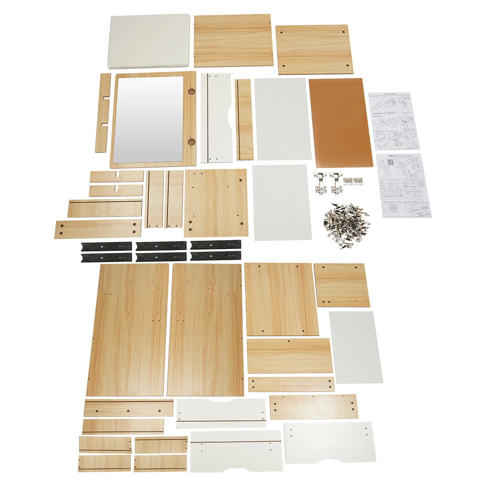 مكتب الغرور الحديث مع مقعد ماكياج طاولة الغرور للمنازل والشقق والمهاجع 40*48*80 سنتيمتر