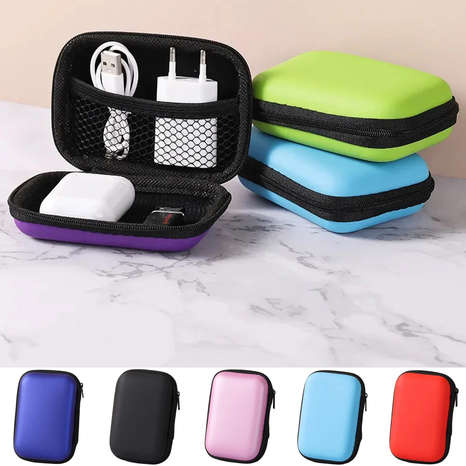 

Digital Storage Bag for USB Cable Earphone Travel Kit Case Pouch Earphone Bag Case Pouch Electronics Accessories Organizer