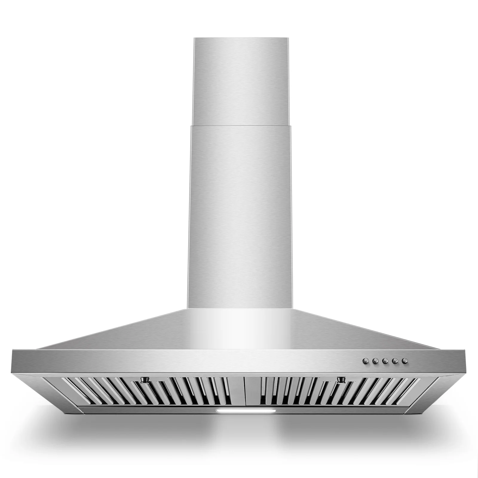 30 Inch Wall Mount Range Hood 450 CFM Stainless Steel 3 Speed LED Lighting Ducted/Ductless Kitchen Extractor Campana Cocina
