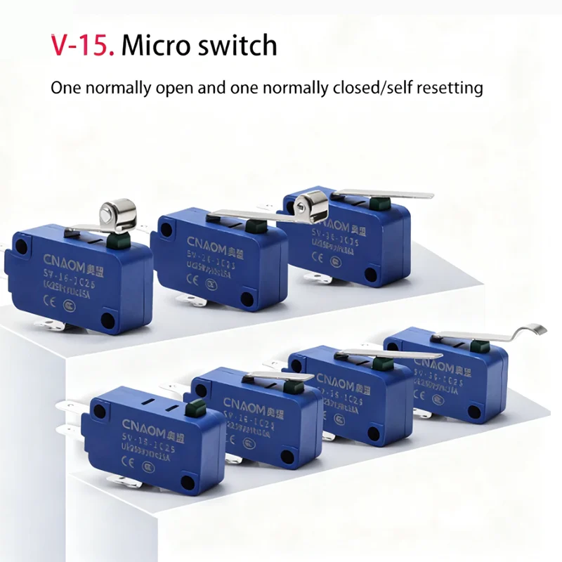 V-156-1C25 152 153 microwave oven travel limit switch 16A 250VAC 1 normally open 1 normally closed silver dot small micro switch