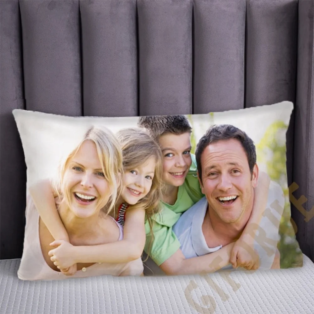 Custom Photo Throw Pillow, Upload Your Own Picture, Zipper Machine Washable Decor Cushion, Unique Custom Home Gift