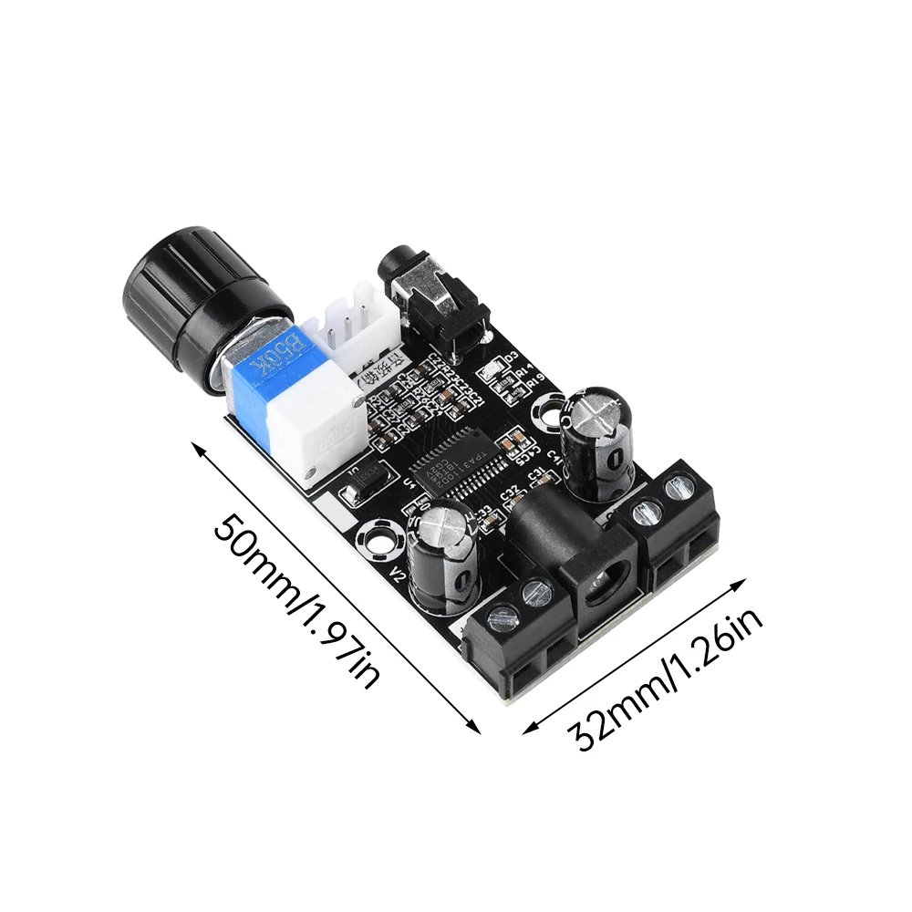 XH-A240 30 ワット + 30 ワットデジタルパワーアンプボード DC8-26V TPA3110D2 ユニバーサルオーディオ増幅ボードモジュールデュアルチャンネル