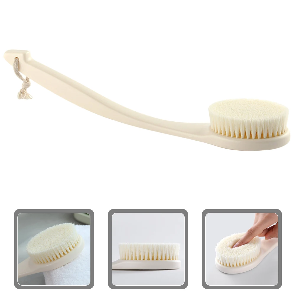 

Long Handle Bath Brush for Body Skin Cleaning Massage Exfoliating Dry Brush Man Woman Back Scrubber Shower Tool