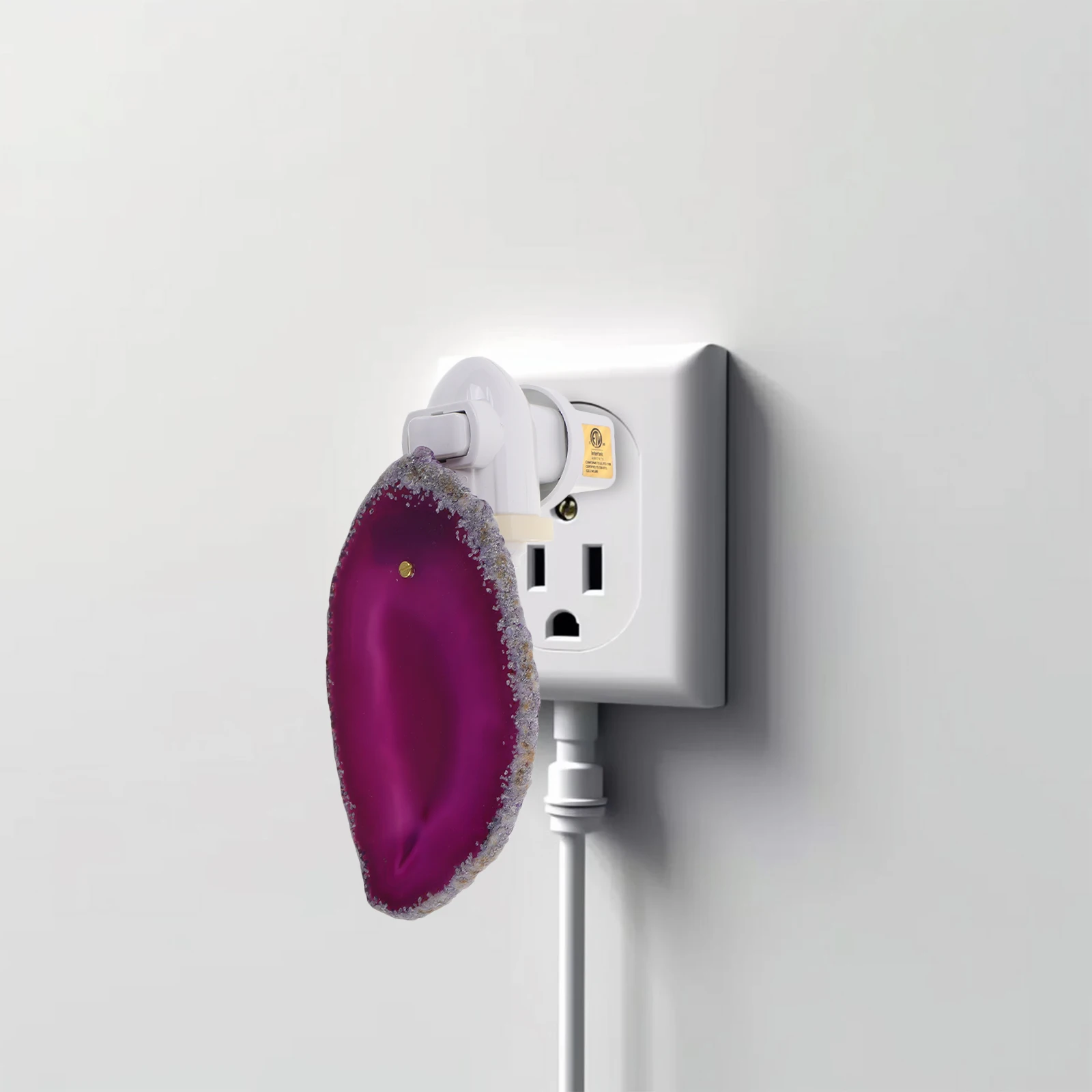 

Crystal Night Light Slice Bedroom Atmosphere Light Unique Glowing Ornament Small Agate Lamp Decorative Night Lamp Genuine Agate