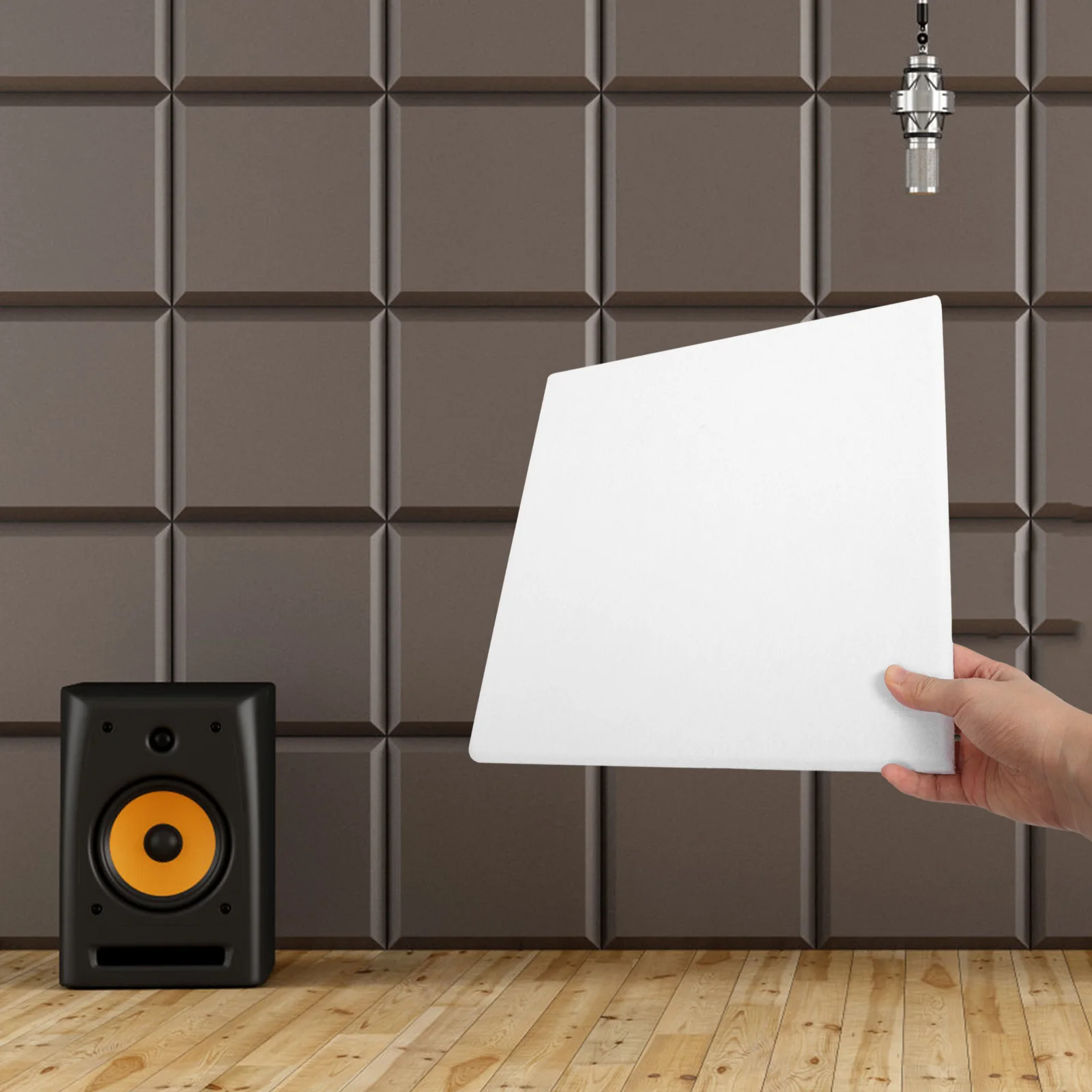 

12pcs Sound Absorbing Panels Acoustic Foam Equipment Proofing Panels for Walls Office Sound Blocking Noise Reducing
