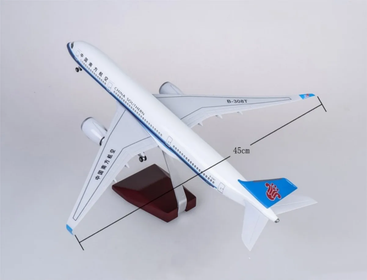 47CM scale aircraft A350 China Southern Airways Die-cast Resin airplanes decoration home for Collections and Displays Gifts