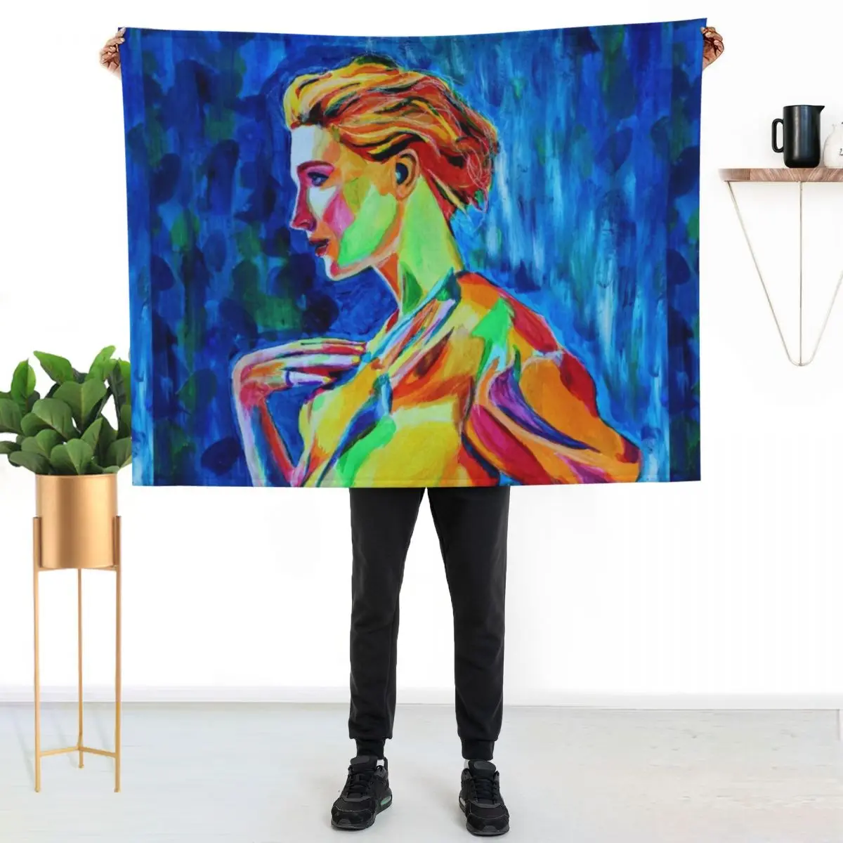 Cate Blanchett by Annie Leibovitz Throw Blanket Soft Solid Color Blanket for Couch Bed