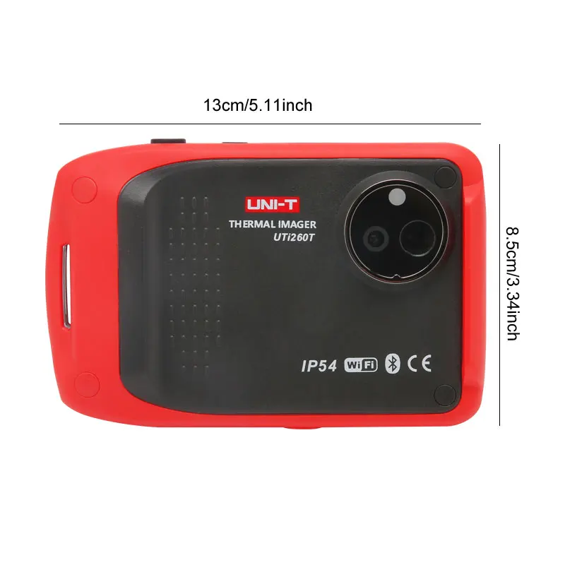 Imagem -06 - Câmera de Imagem Térmica Uni-t Termômetro Bluetooth Reparar Vazamento e Detecção de Pipeline Uti260t 256x192