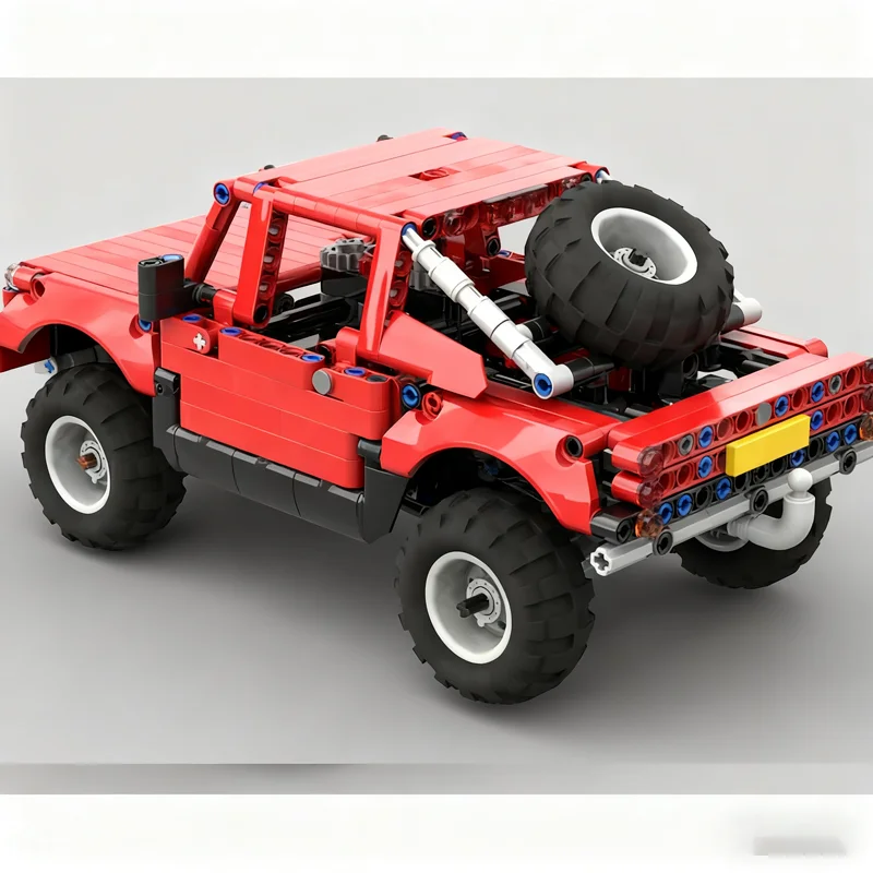 586pcs MOC Forded Ranger Prerunner HANDLEIDING Technisch Model Bouwstenen Bouw Baksteen Speelgoed Kerstcadeau Verjaardag