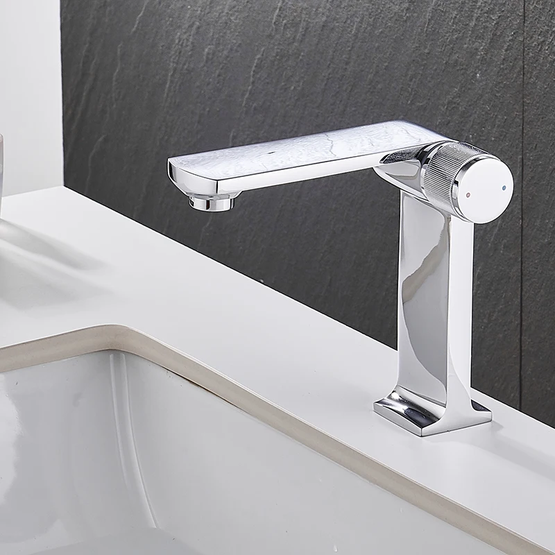 

Modern chrome basin faucet embedded brass bathroom faucet water-saving hot and cold mixer faucet toilet and washbasin faucet