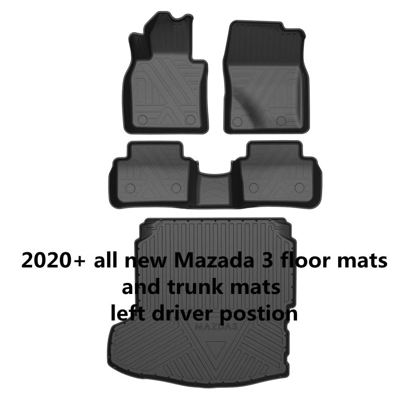 Use for Mazda 3 floor mats custom car All-Weather car foot pad Fit For Mazda 3 waterproof trunk mat  Mazda 3 car floor mats