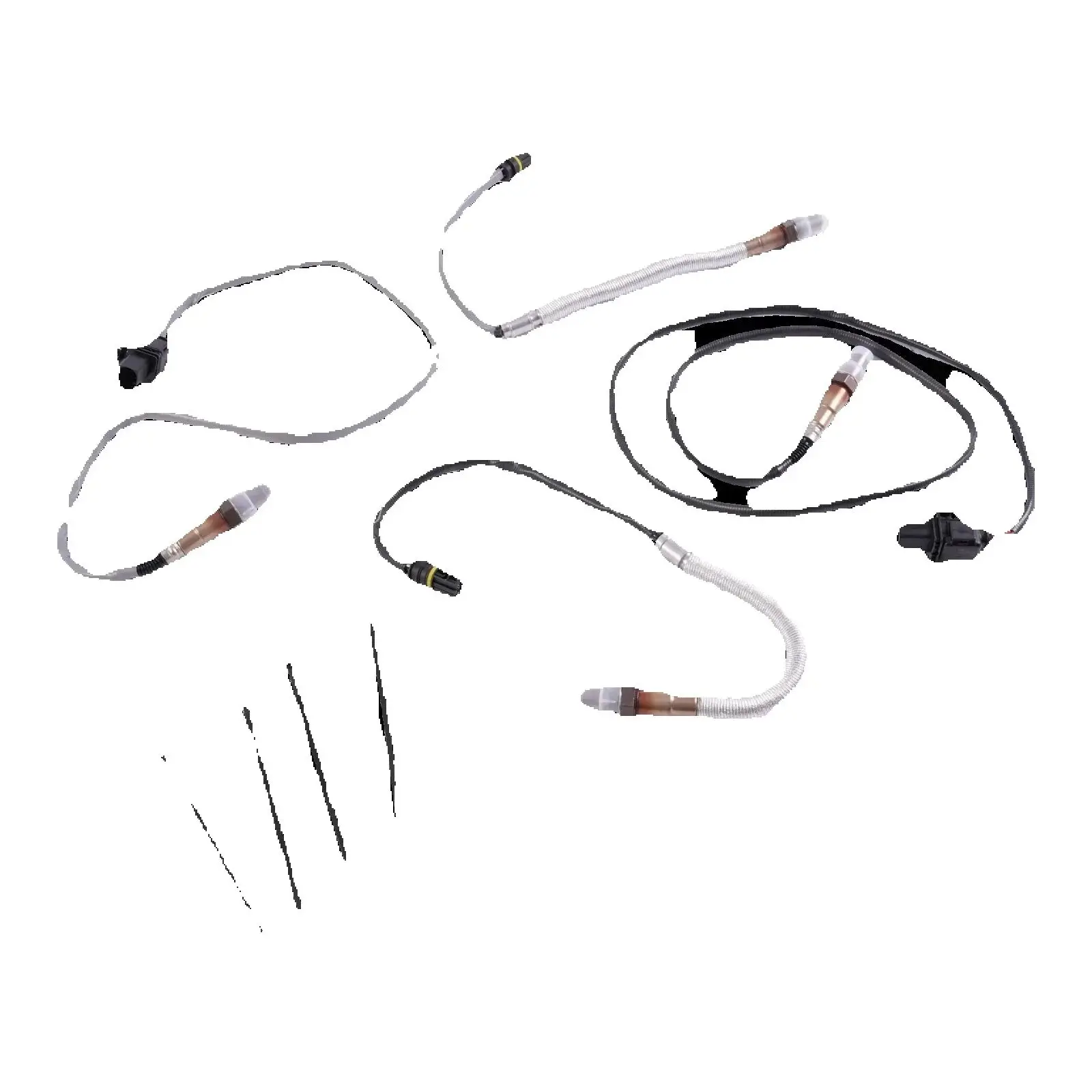 4pcs Upstream and Downstream Oxygen Sensor Set 11787558073 For 2007-2013 For BMW E82 E90 E91 X3 X5