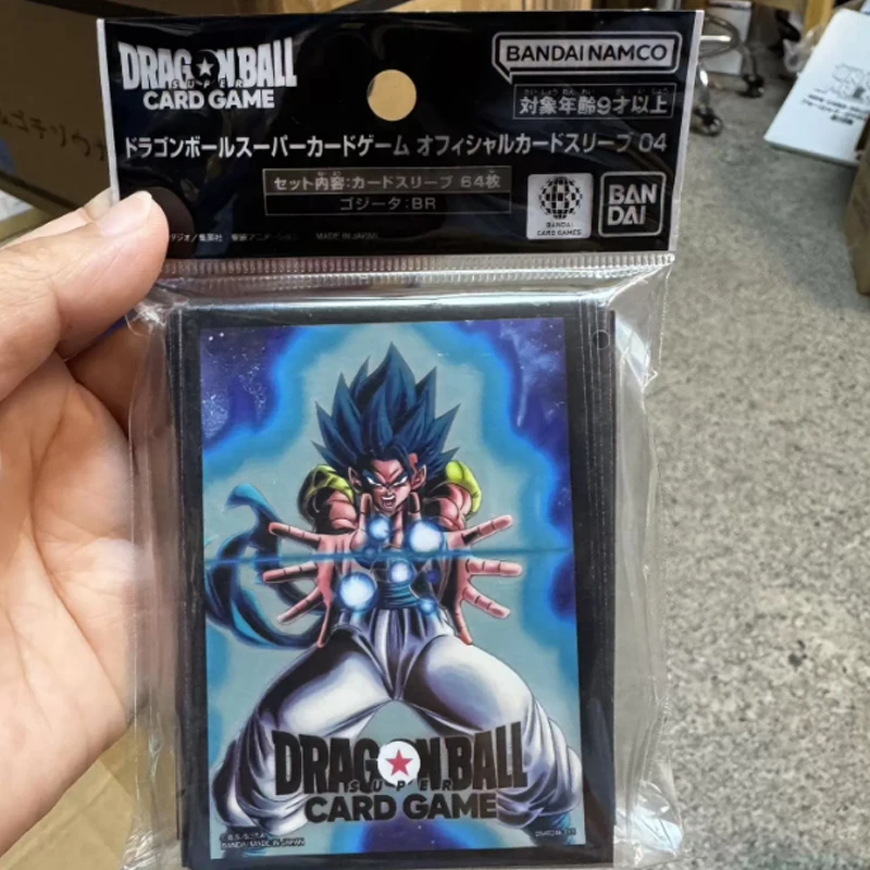 2026 New Bandai Official Dragon Ball Super Card Sleeves 64pcs Gogeta Son Goku TCG Protector Anime Collectible Gift Toys view 4
