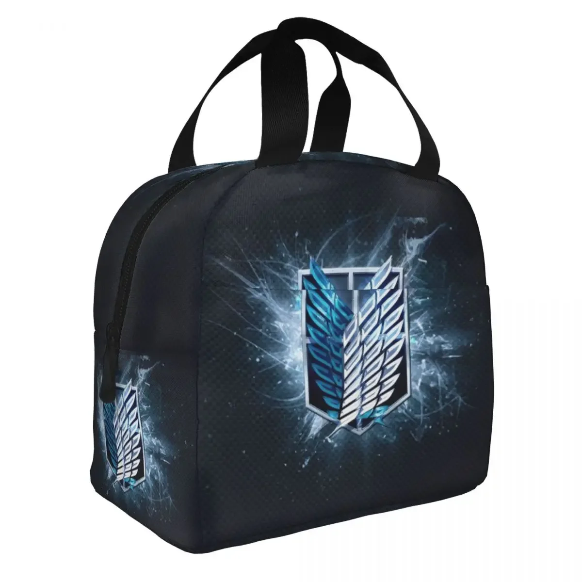 Attack On Titan Lunch Bento Bags Portable Aluminum Foil thickened Thermal Cloth Lunch Bag for Women Men Boy