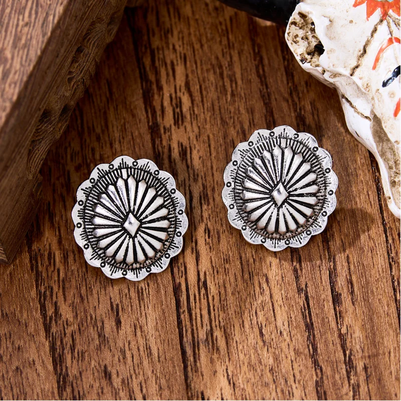 

Богемные серьги с тыквенным узором в этническом стиле, женские серьги в западном стиле, для повседневной носки.