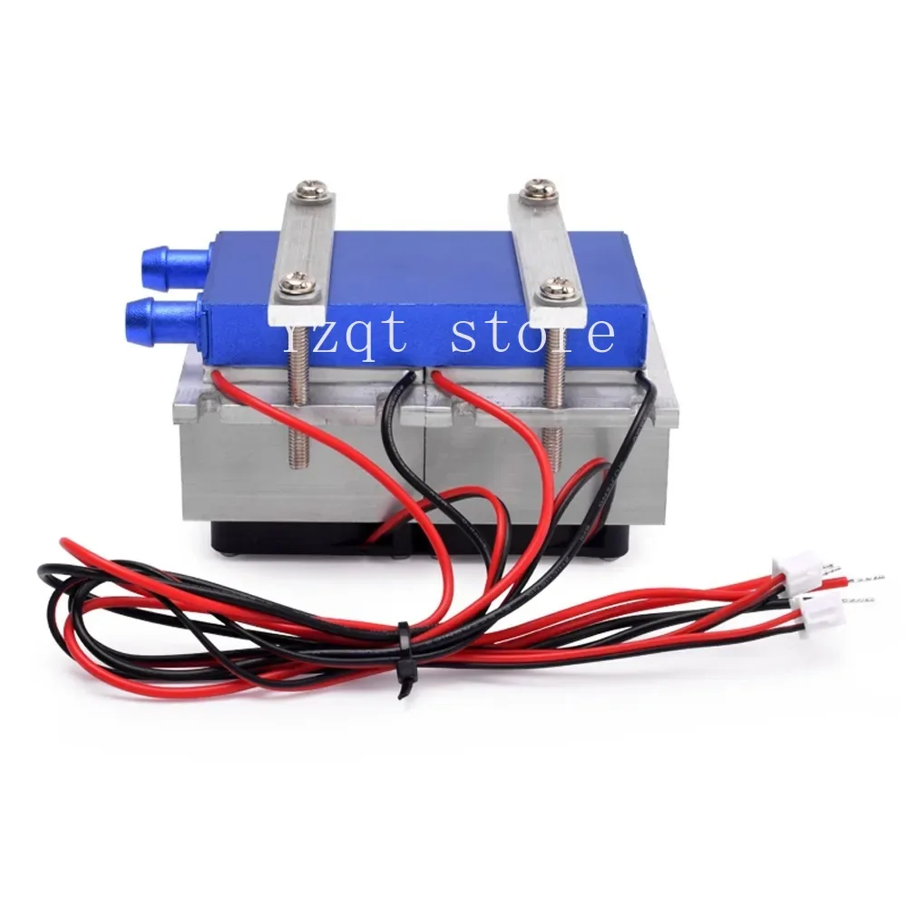 144W semiconductor refrigeration kit 12v pet small air conditioner fan DIY refrigerator constant temperature cooling water