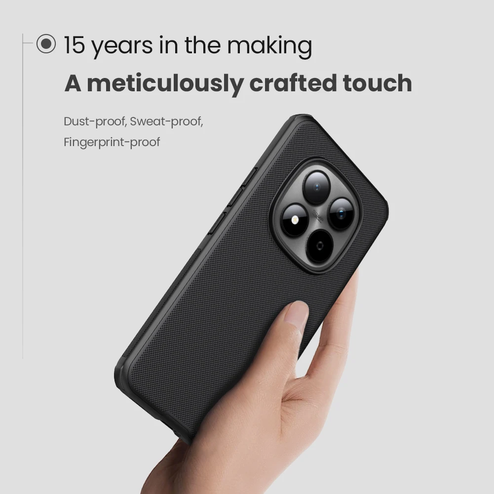 Etui Nillkin do Xiaomi Redmi Note 14 15 Pro Plus 5G, miękkie TPU, Super Frosted Shield Pro, twarda obudowa PC, ochrona telefonu — zdjęcie produktu 5