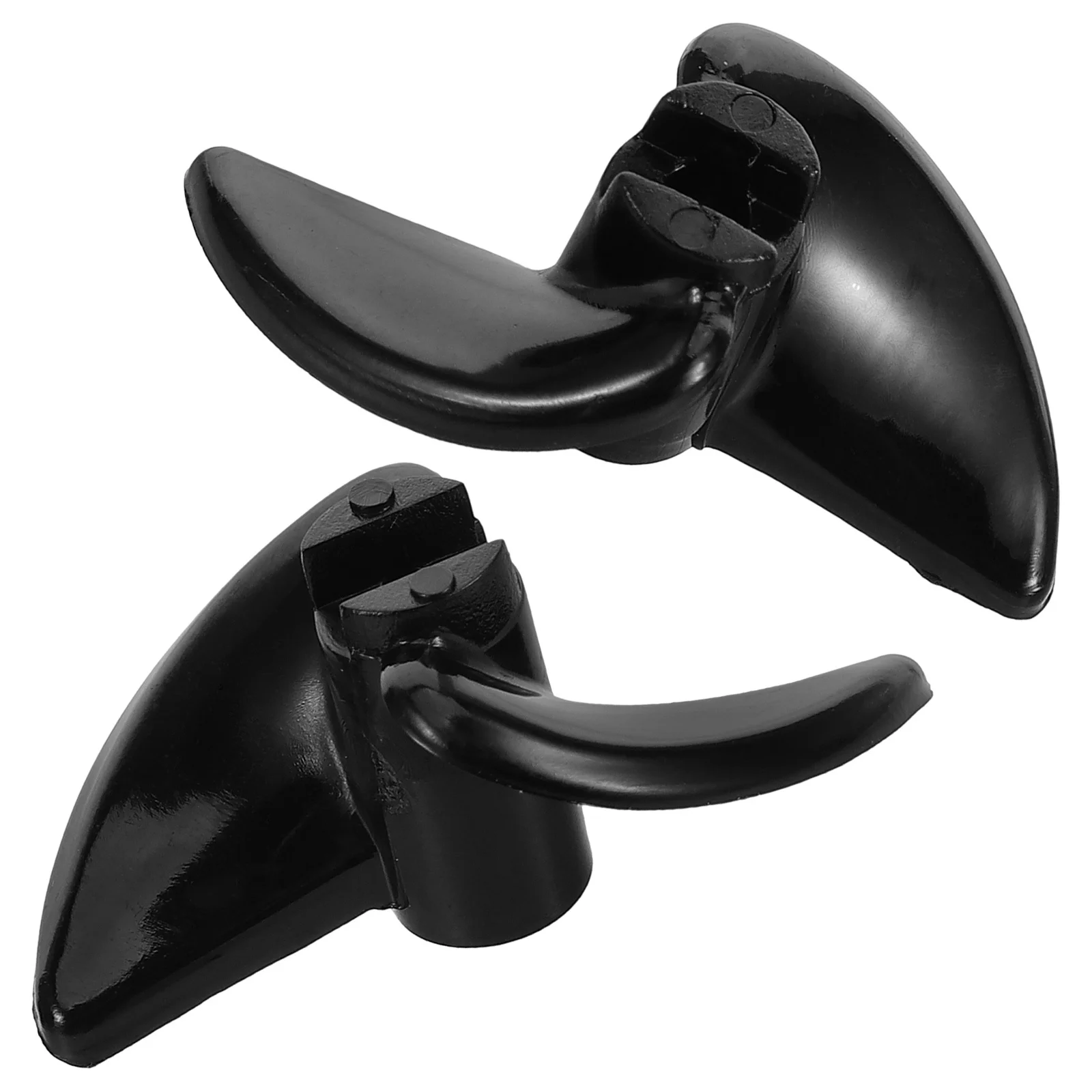 2 قطعة المروحة قارب D32mm التصنيع باستخدام الحاسب الآلي البلاستيك اثنين شفرة الكهربائية Rc محرّك القارب رمح الملحقات عالية السرعة الأداء #6