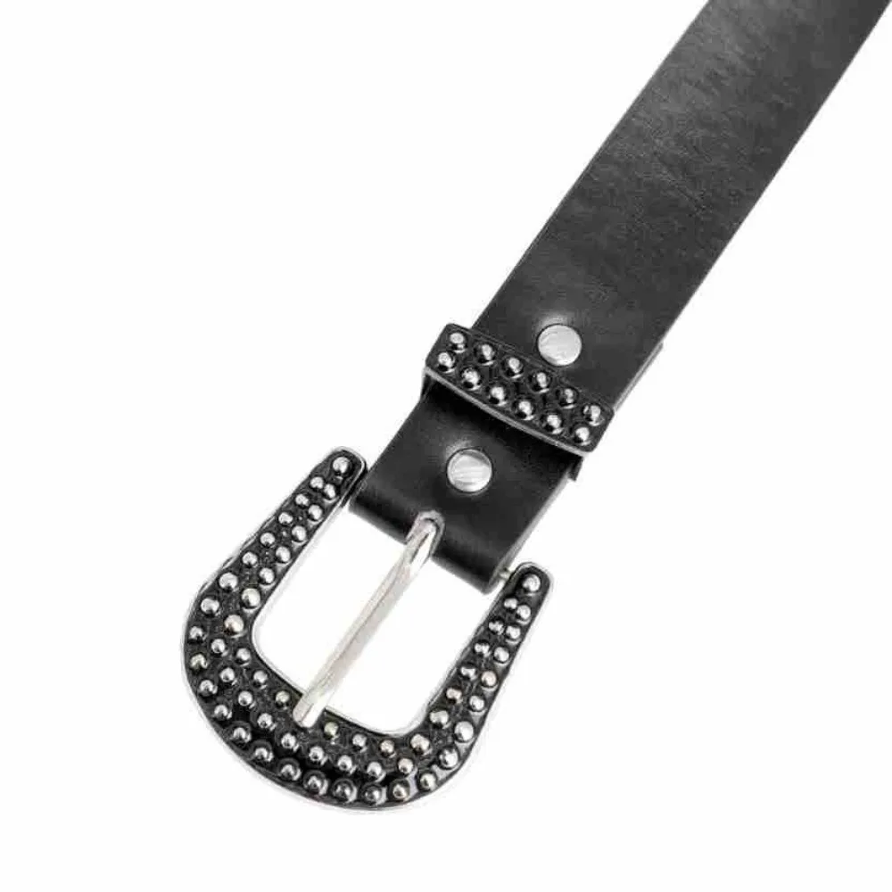 Tendy خمر بو الجلود حزام فاسق نمط قابل للتعديل برشام فاسق حزام Y2k إبرة مشبك حزام للجنسين
