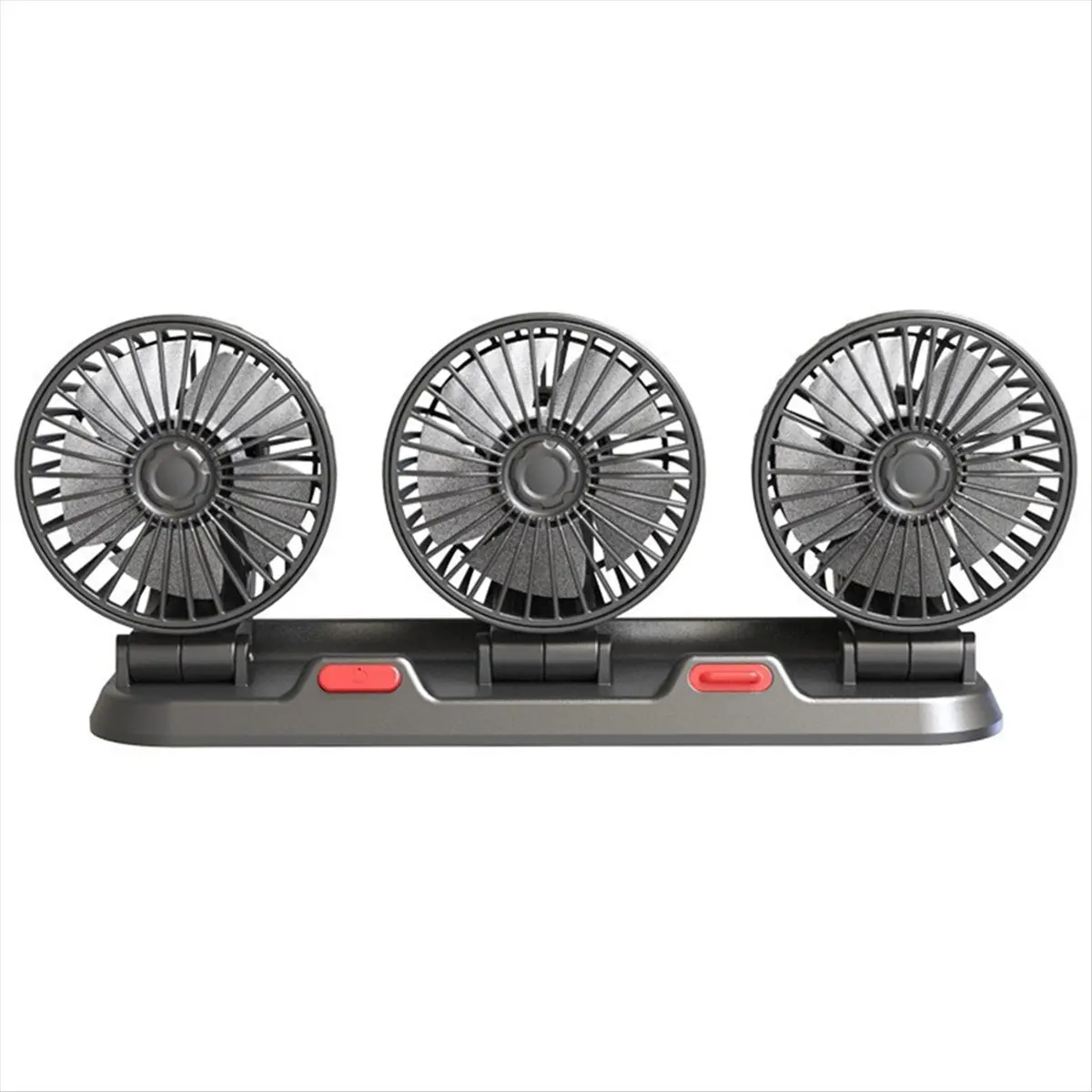 A40I Car Fan Three-Head USB 3-Speed Adjustable 360-Degree Rotation Suitable for Car Cooling Powerful Fan