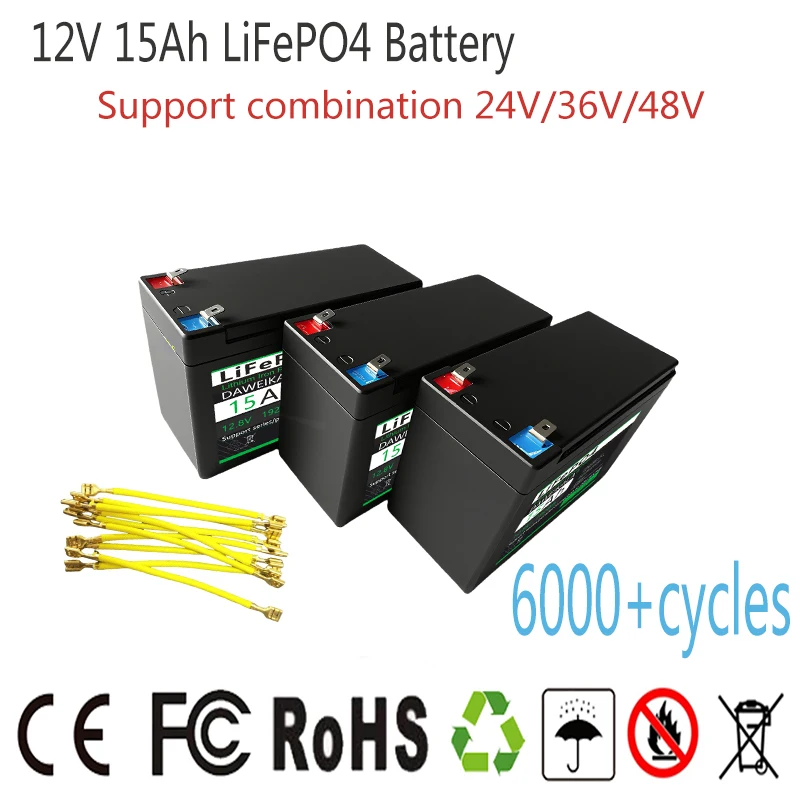 6Ah 12Ah 15Ah 12V L…