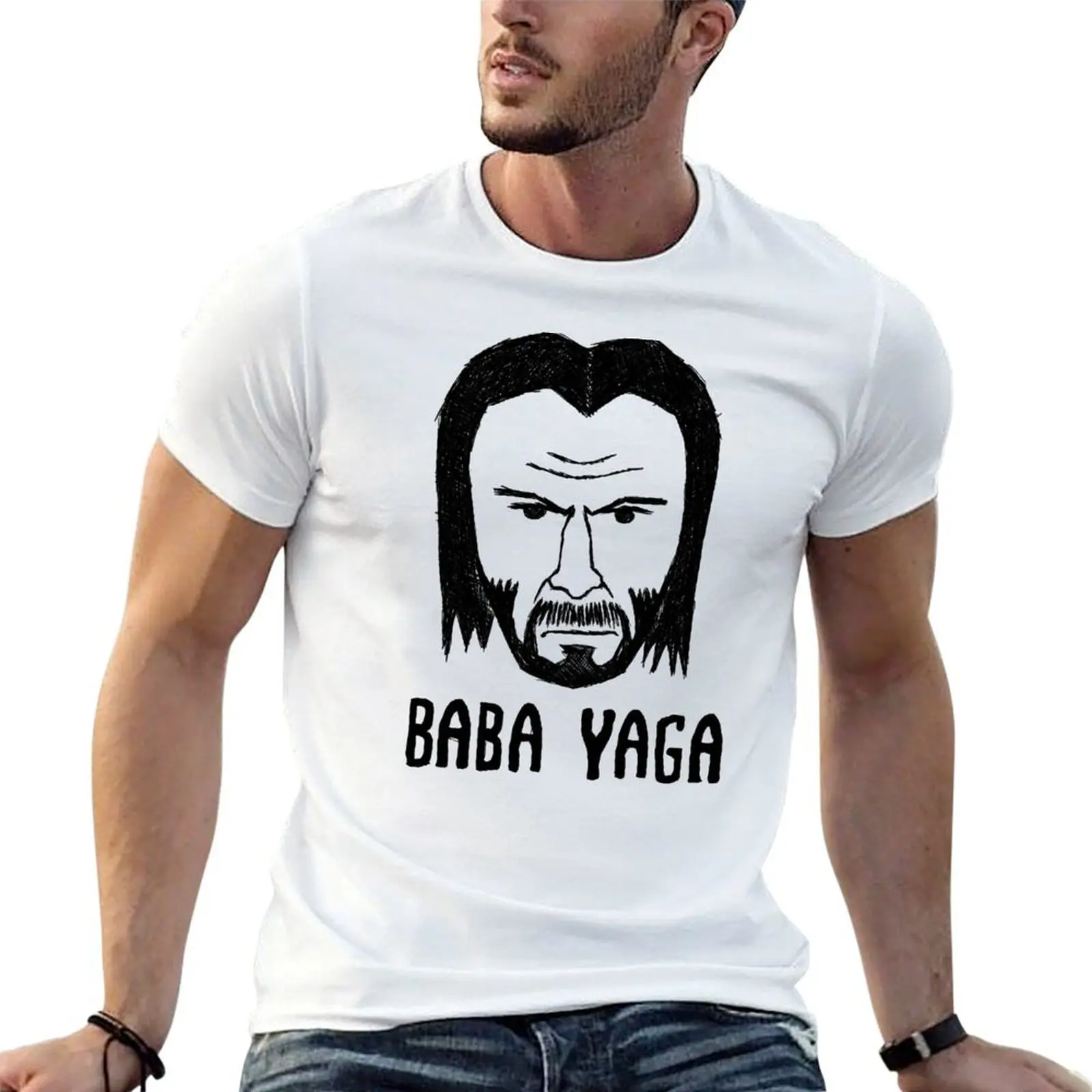Baba Yaga T-Shirt oversize t-shirts man cute clothes mens designer t shirt