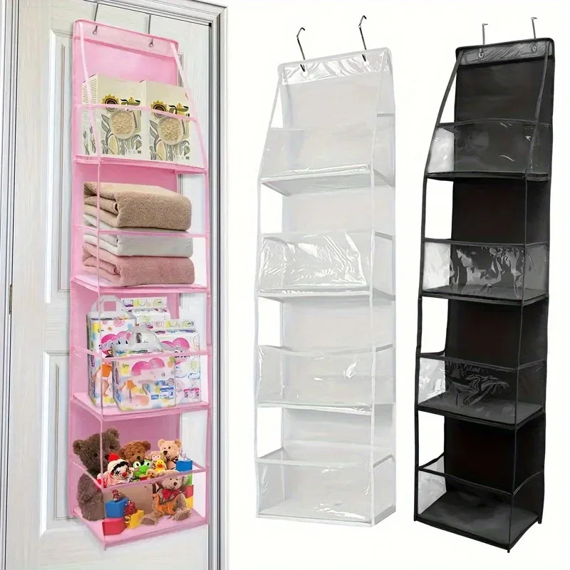 1 unidade de saco organizador para pendurar atrás da porta, ideal para guardar cosméticos, roupas, chapéus, sapatos e toalhas em diversos tipos de ambientes.