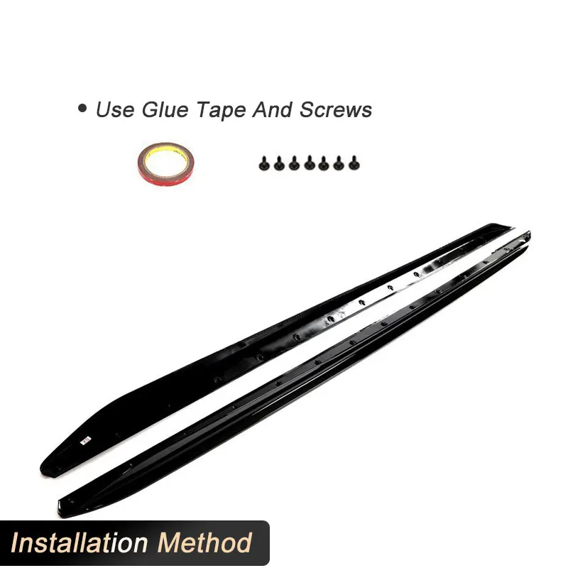 

ABS Gloss Black Car Side Skirts Extensions for BMW 3 Series G20 LCI M-Sport 4-Door 2023 2024 Side Door Bumper Apron Lip Body Kit
