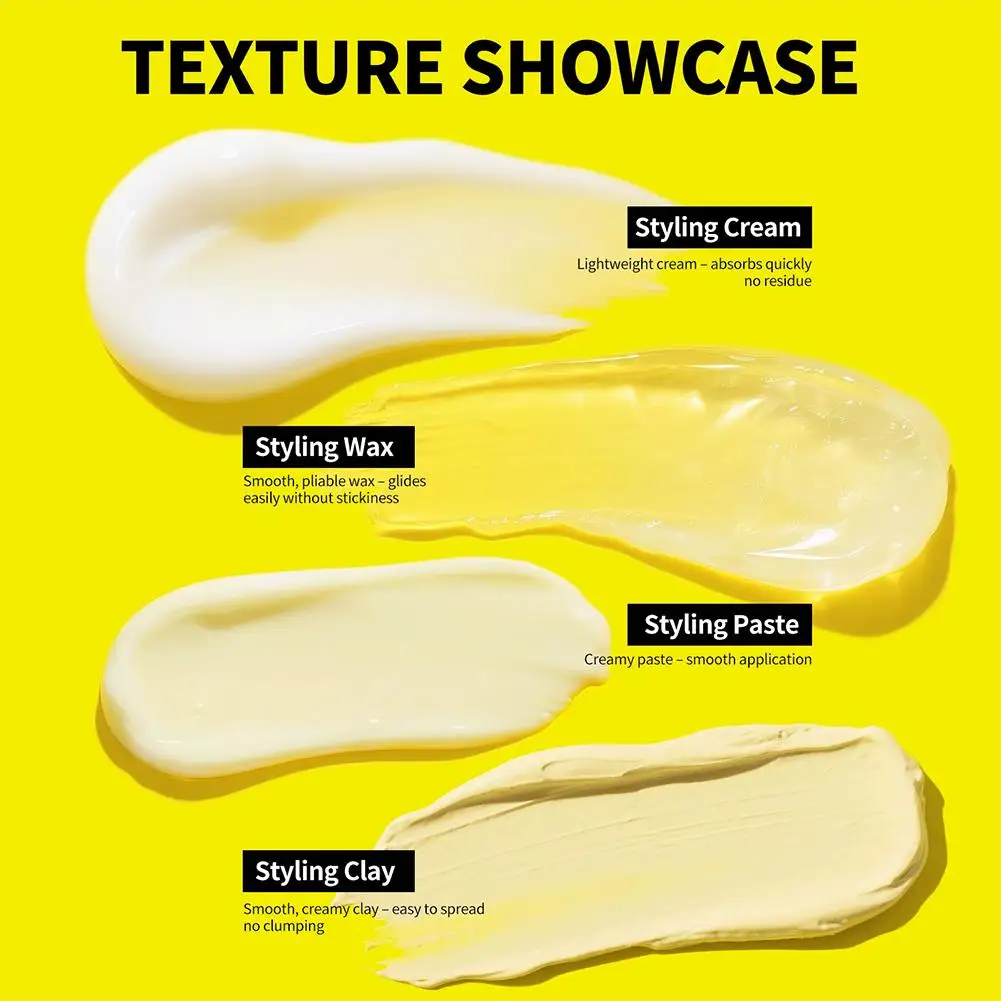 

80 г матовая глина для укладки волос, прочная стереотипная глина для мытья, легко прочная, удобная, кремовая фиксация, матовая, гладкая D3Y6