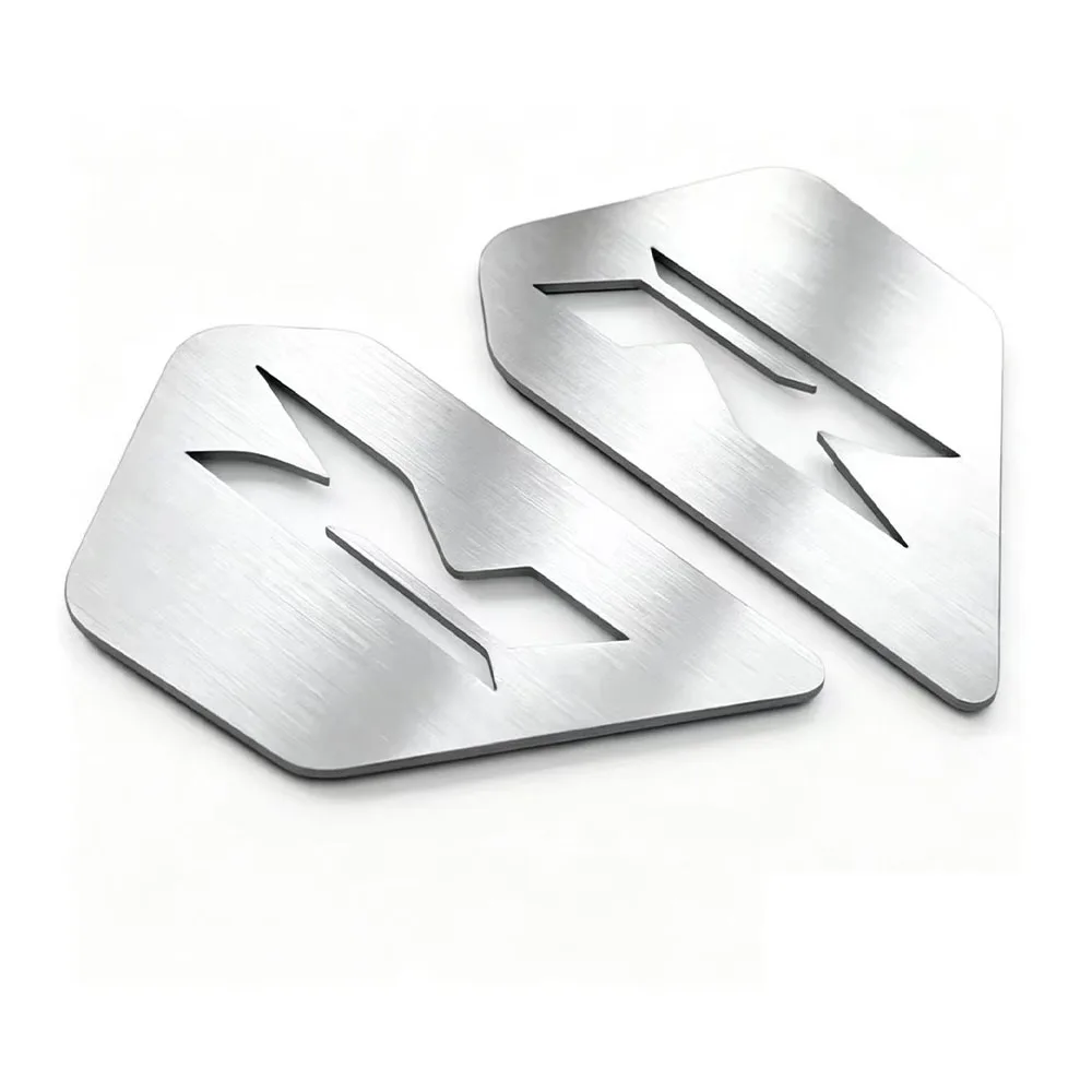 Für Honda CBR 650R CBR650R CB650R Seitenabdeckungs-Dekoration 2-teiliges Set - Carbonfaser-Dekorlogo - R-Logo-Modell