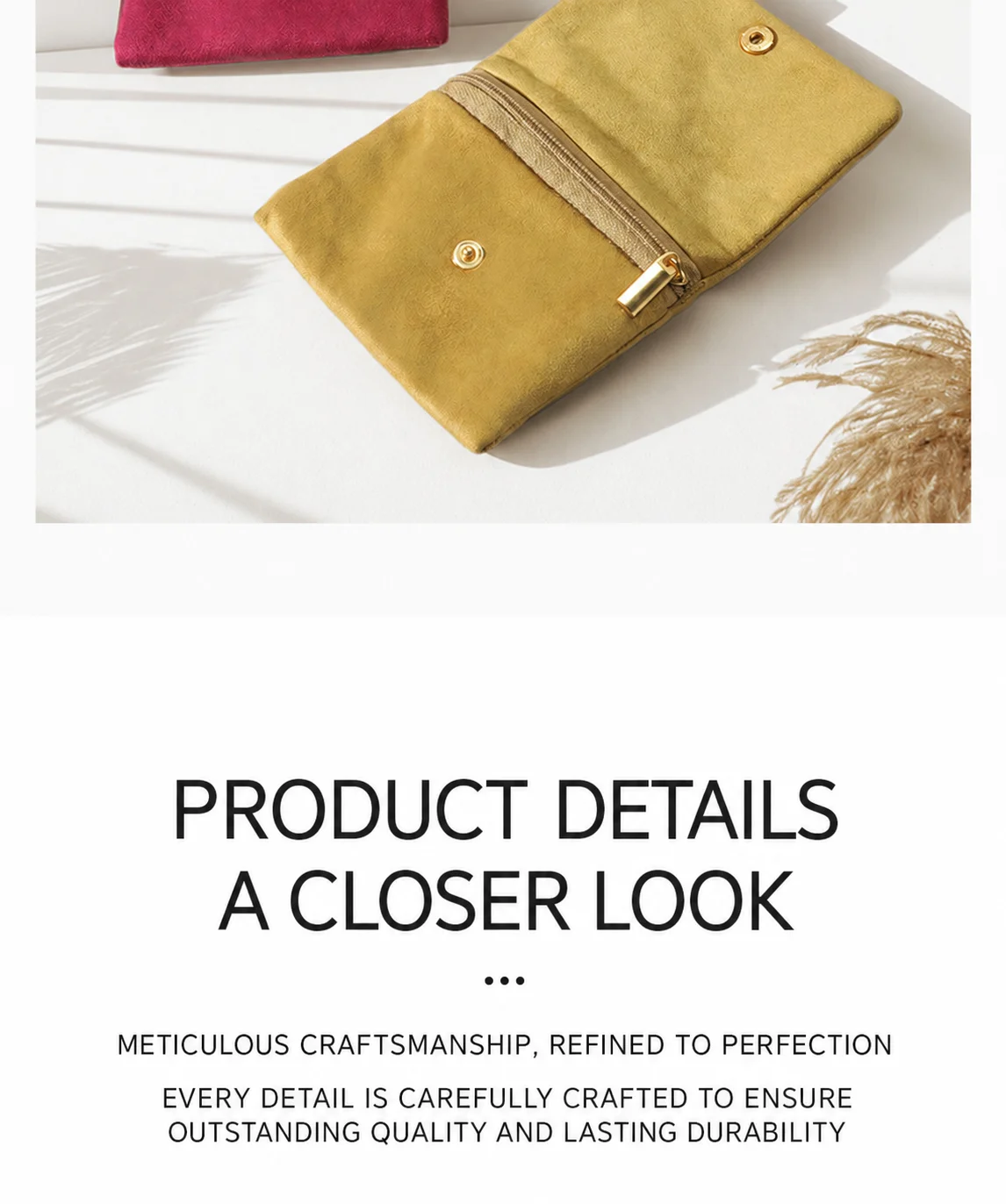 Pendant Storage Pouch Velvet Flap Jewelry Pouch Bracelet Storage Pouch Compact For Travel Jewelry Storage Gift Presentation