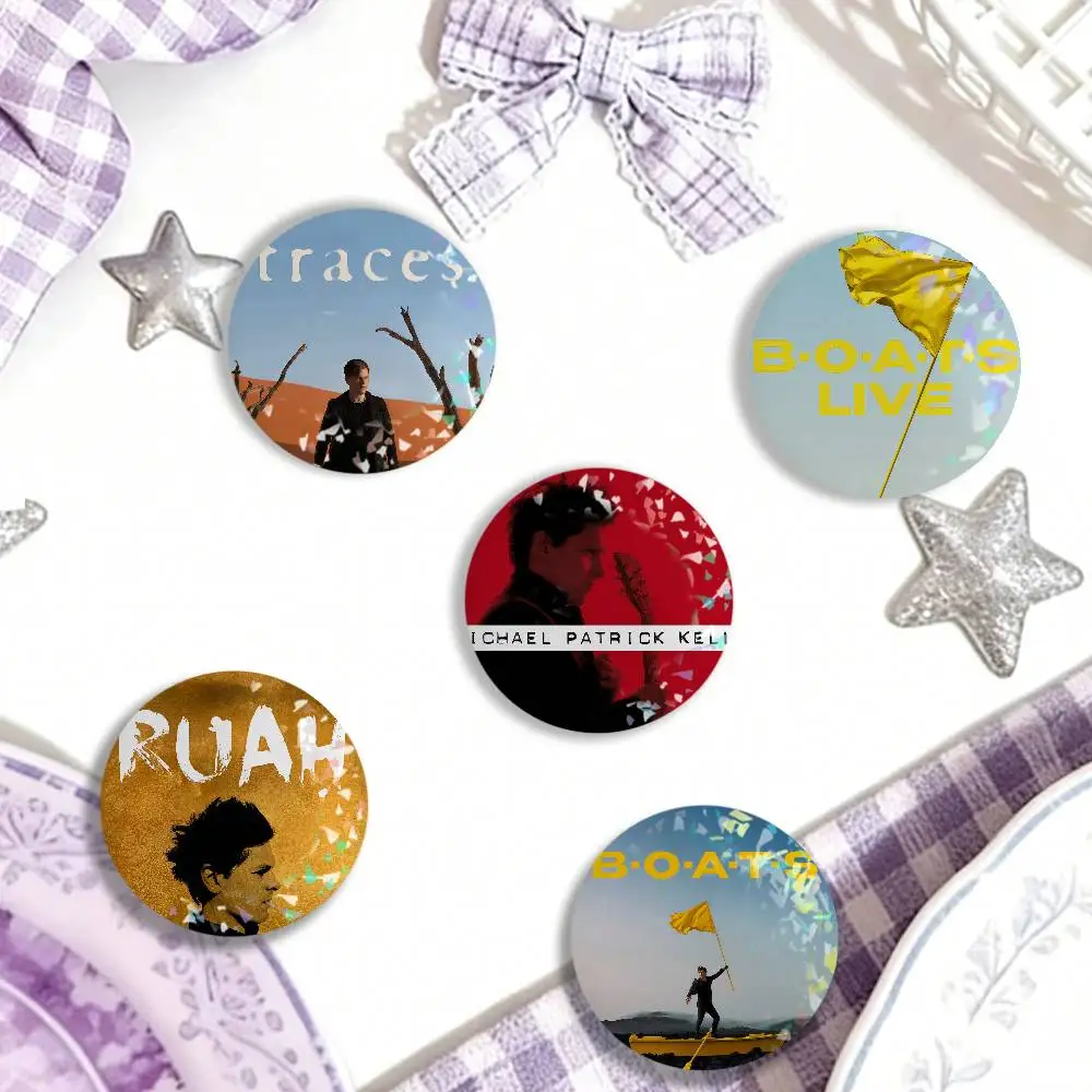Singer Michael Patrick Kelly Traces Laser Badge Clothes Backpacks Hats Accessories Gifts For Children Friends Fans Collectibles