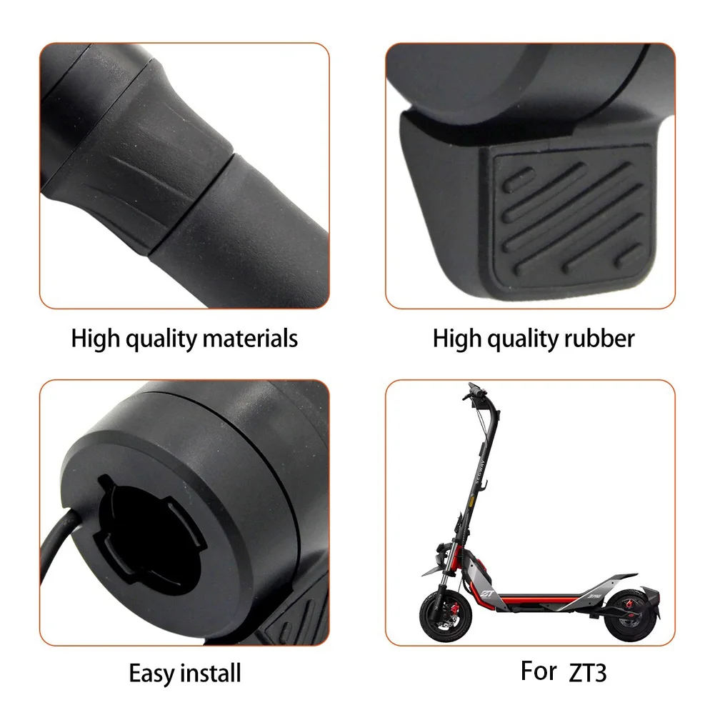 

Throttle Grip FOR ZT3 Scooter Accessories Speed Control Throttle Speed Booster Speed Accelerator Rubber Black 14.3x6x4.3cm