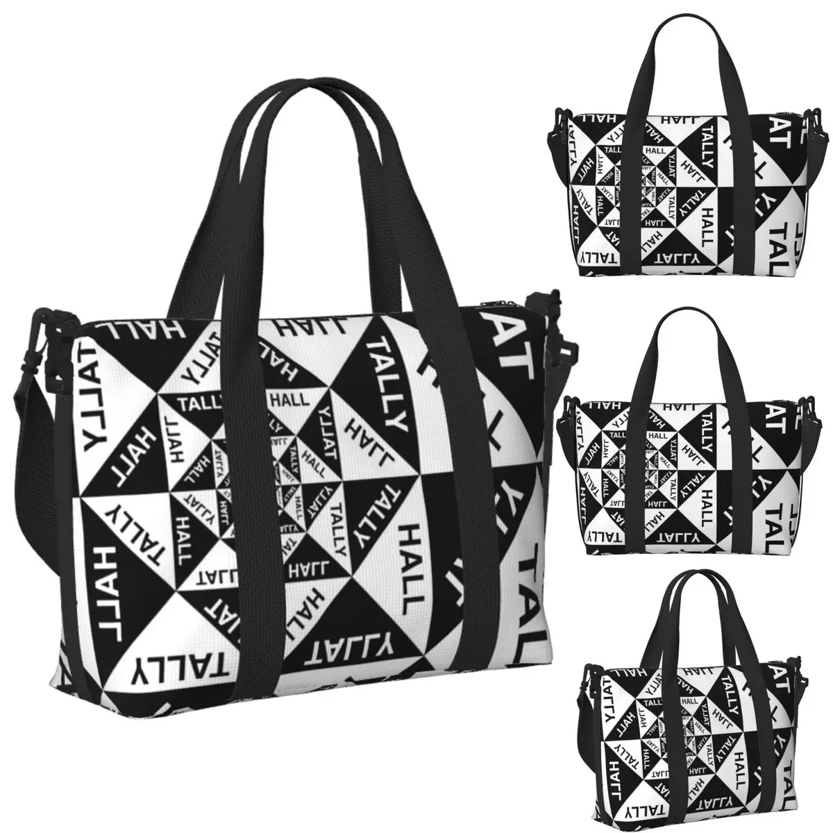 

Custom New 02 Tally Hall Band Logo Genre Indie Pop Beach Travel Bag Tote Bags for Gym Sport Women Shopping Duffle Shoulder Bag