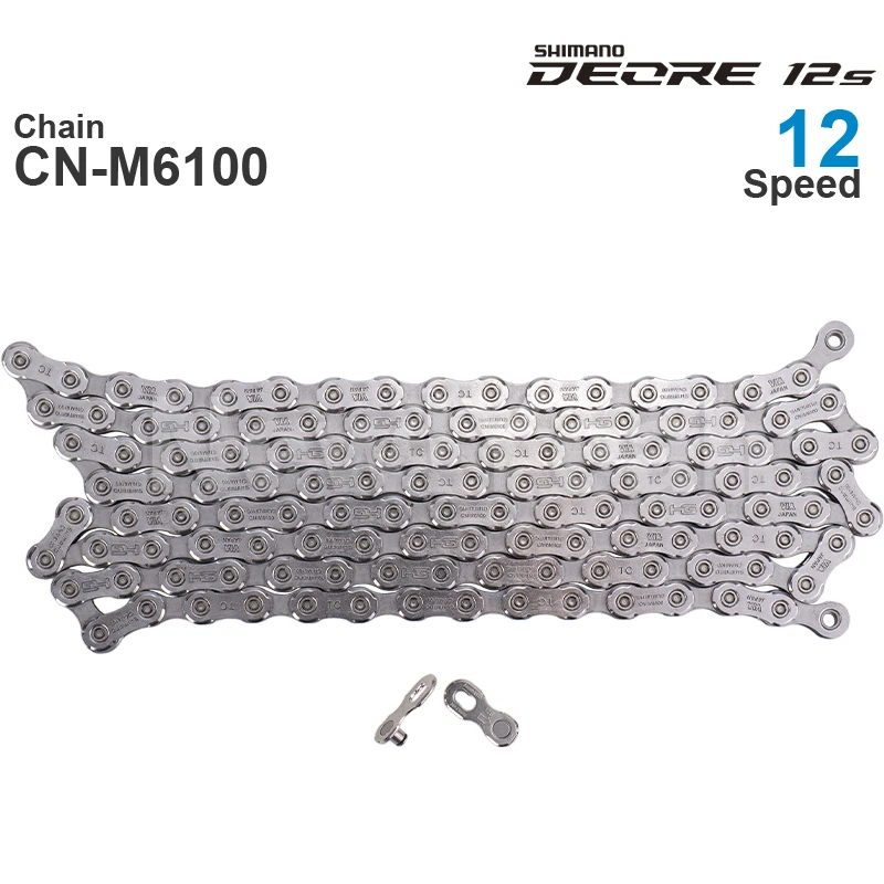 オリジナルシマノ DEORE M6100- 12速自転車チェーン CN-M6100 - MTB
