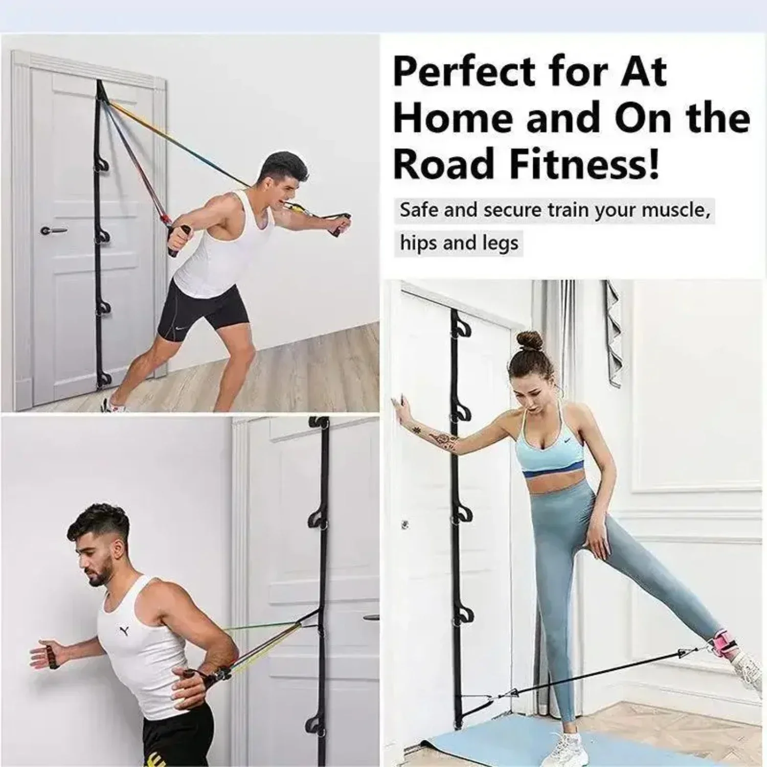 New Portable multi-point anchor door resistance band exercise equipment  stretching and strength training