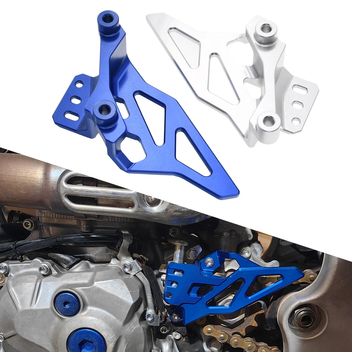 

Front Sprocket Cover Chain Protector Guard New Motorcycle CNC Aluminum For Yamaha YZ450F YZ450FX WR450F 2023-2024