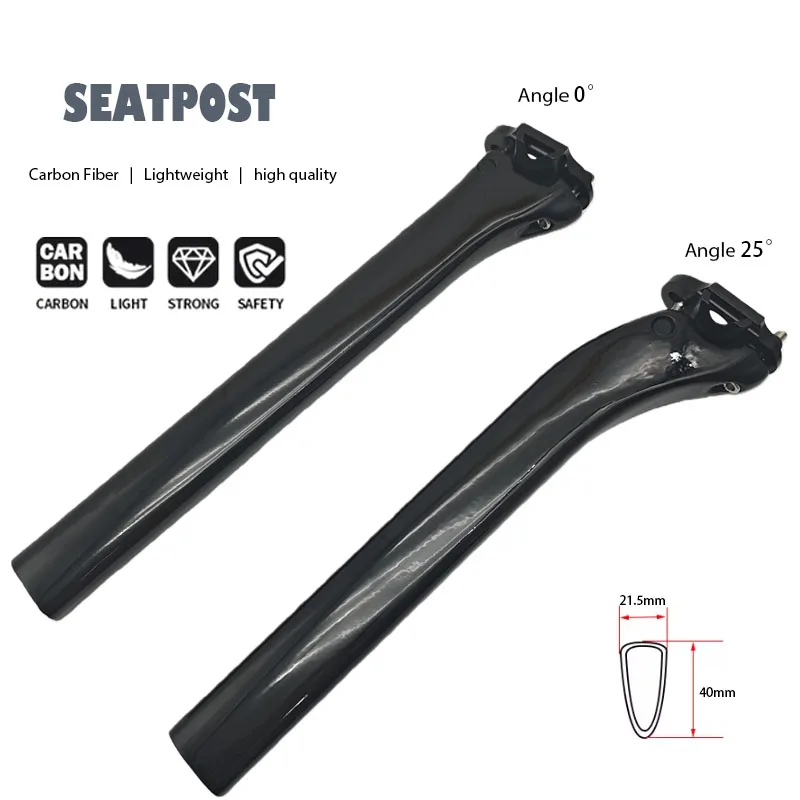 

Ultralight Carbon Fiber Seatpost 340mm with 0/25 Offset for Pinarello F8/F10/F12 Road Bike Saddle Tube Bicycle Accessories