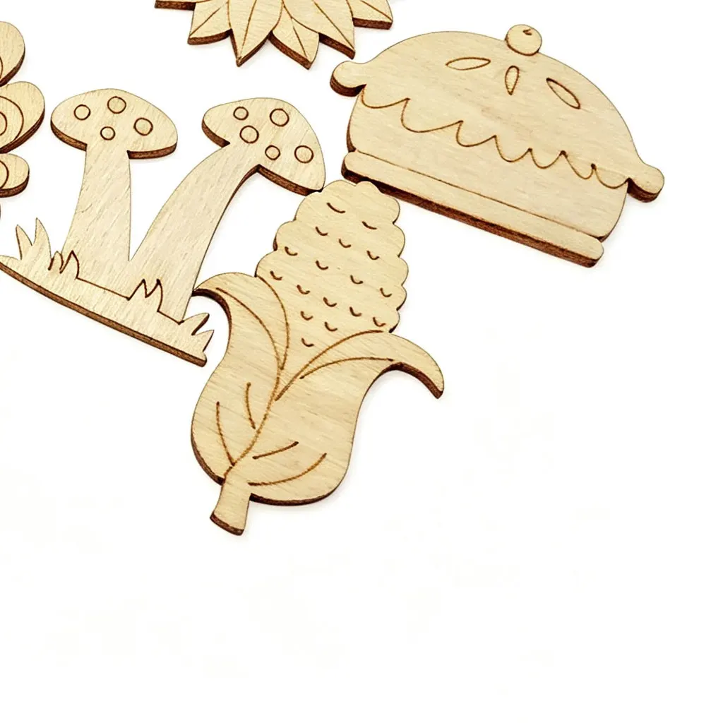 200PCS 40MM-50MM Wood DIY Crafts Cutouts Wooden Carrot Shaped Ornaments Wood Tags for Easter Party DecorationsCrafts