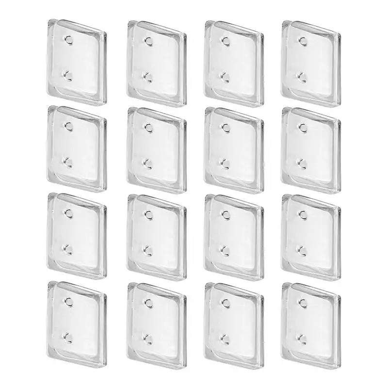 

Зажимы для занавесок для душа, защита от брызг, нескользящая, водонепроницаемая, прозрачная, сверхмощная защита, 16 предметов для спортзала, ванной комнаты, автофургона, квартиры, общежития