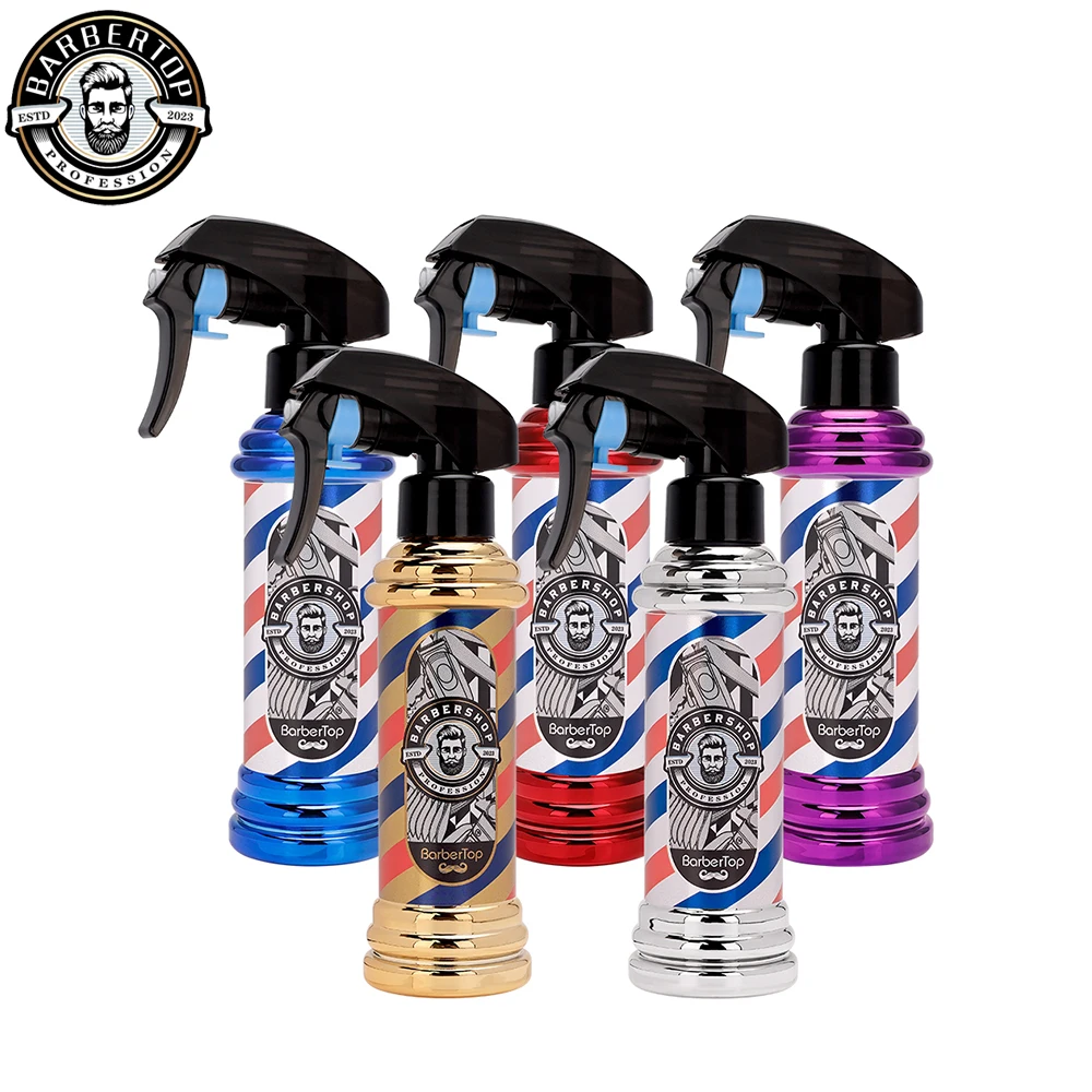 Botella de Spray chapada en 5 colores, utensilio de peluquería, especial para regar el corte de pelo, ideal para estilista