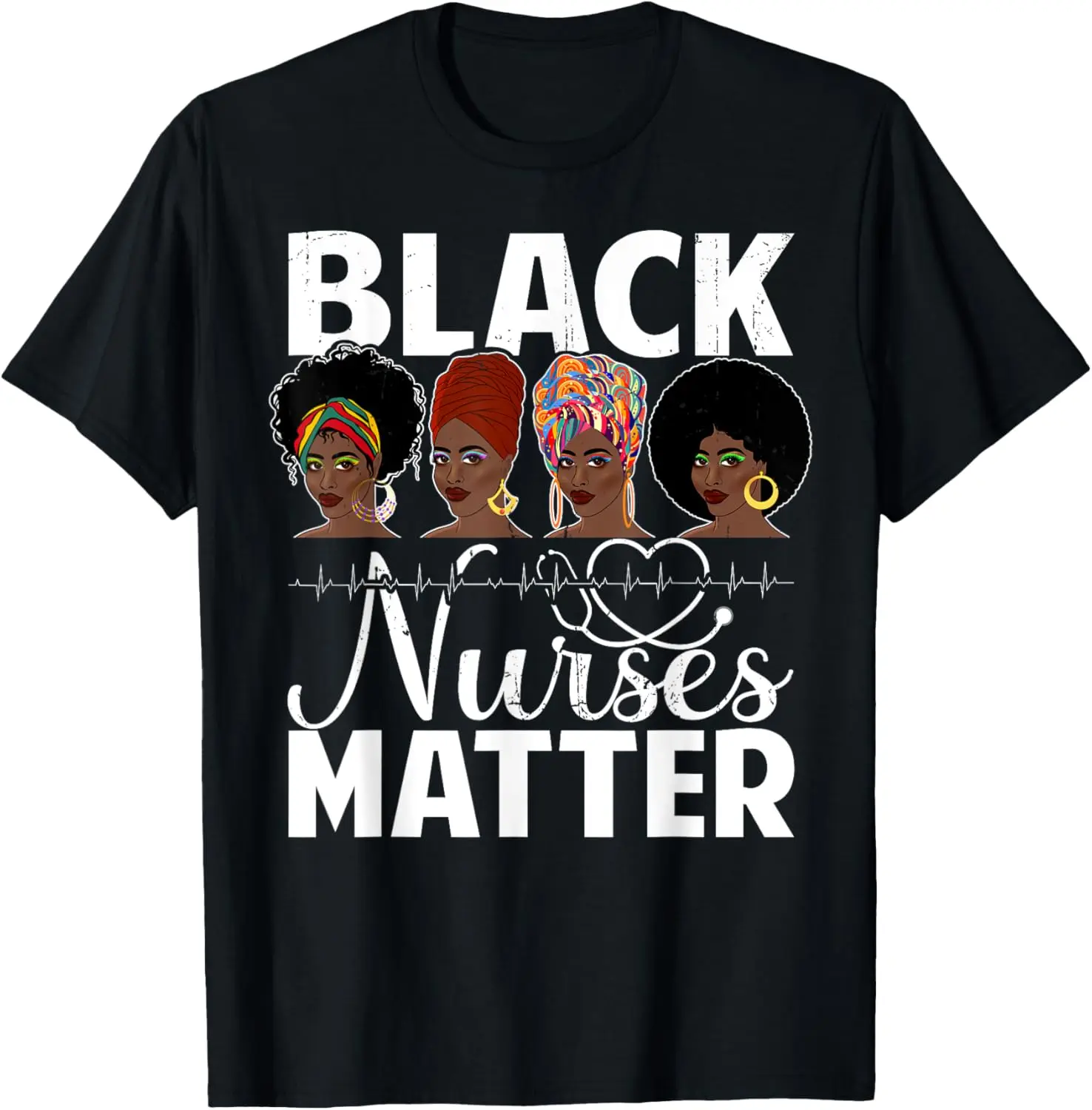 

Black Nurses Matter — футболка для кормления афро-американских афро-медсестер